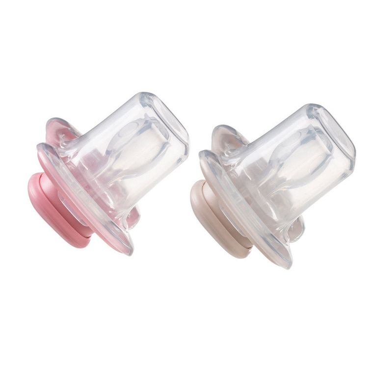 b.box, smoczek symetryczny, 6m+, jagoda/róż, 2 szt.