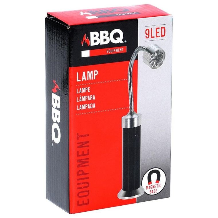 BBQ, lampka do grilla, magnetyczna, regulowana, LED, 24 cm