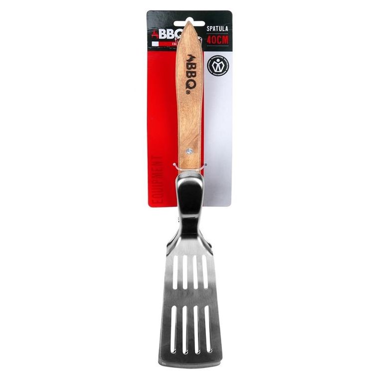BBQ, Łopatka do grilla i szczypce, stalowa, 40 cm