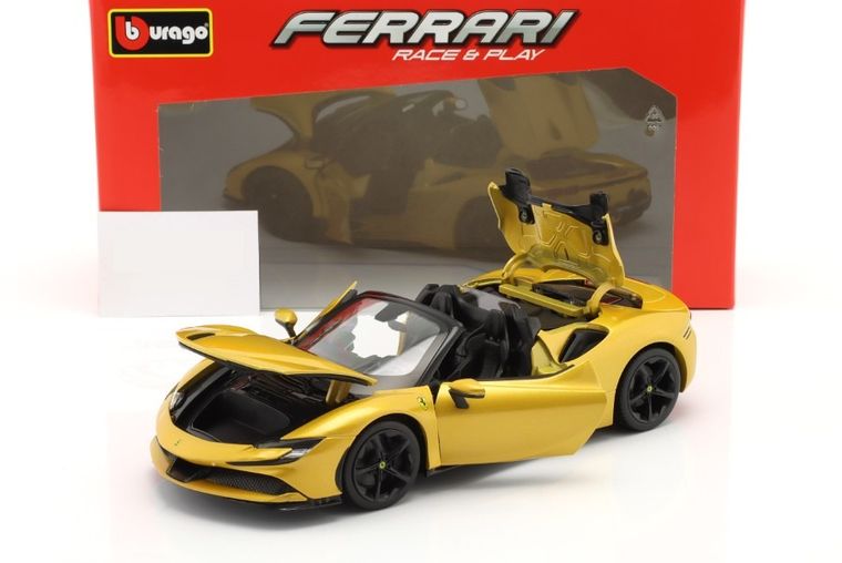 Bburago, Ferrari SF90 Spider, model pojazdu, gold