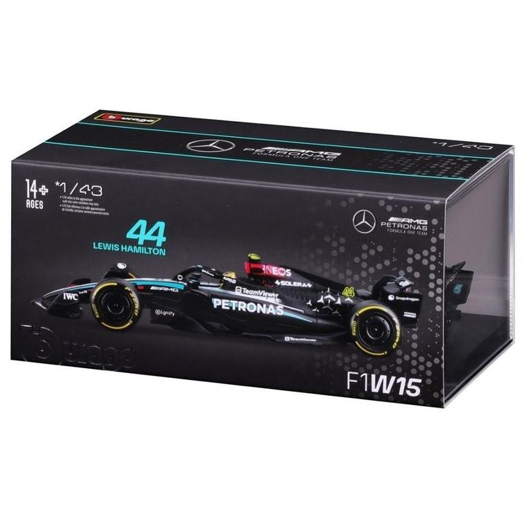 Bburago, Mercedes AMG Petronas F1W15 Lewis Hamilton, Bolid F1, model pojazdu, 1:43