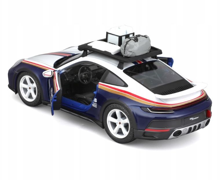 Bburago, Racing, Porsche 911 Dakar Met. Blue 953, model pojazdu, 1:24