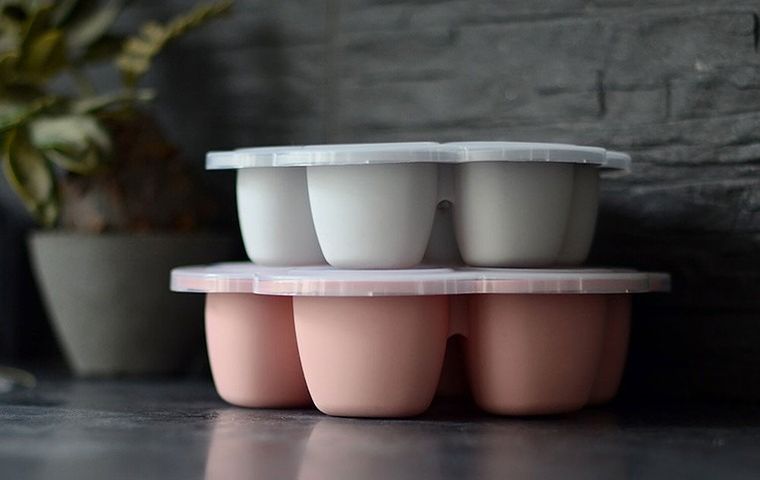 Beaba, silikonowy pojemnik do mrożenia, light mist, 6-90 ml