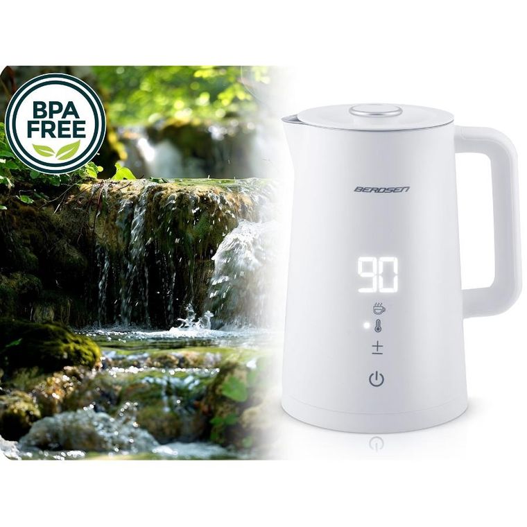 Berdsen, czajnik elektryczny, biały, 1,7l