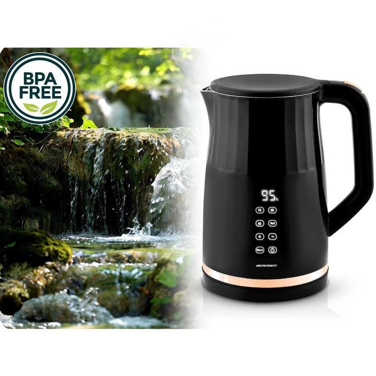 Berdsen, czajnik elektryczny, czarny, 1,7l