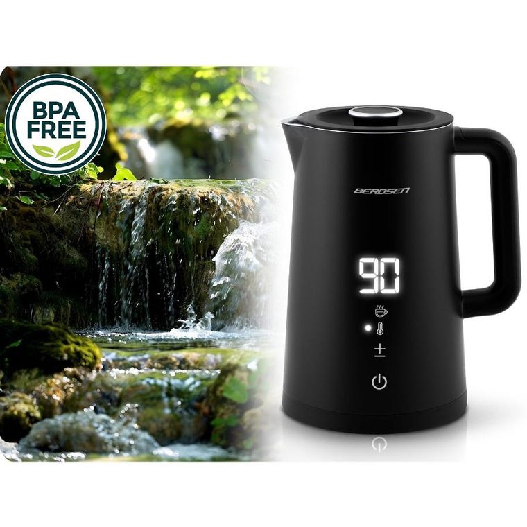 Berdsen, czajnik elektryczny, czarny, 1,7l, BD-709