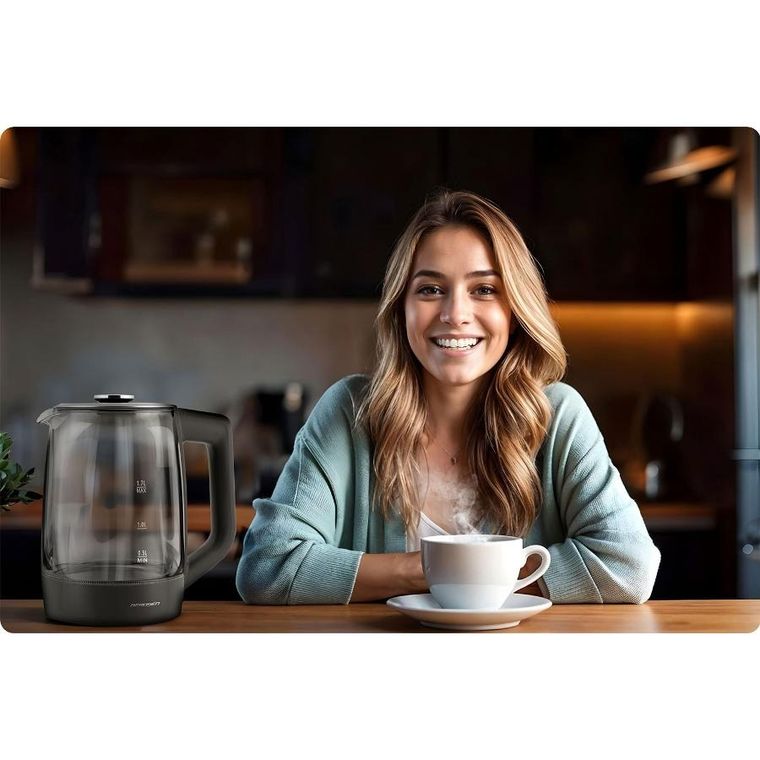 Berdsen, czajnik elektryczny, szklany, 1.7l, BD-711