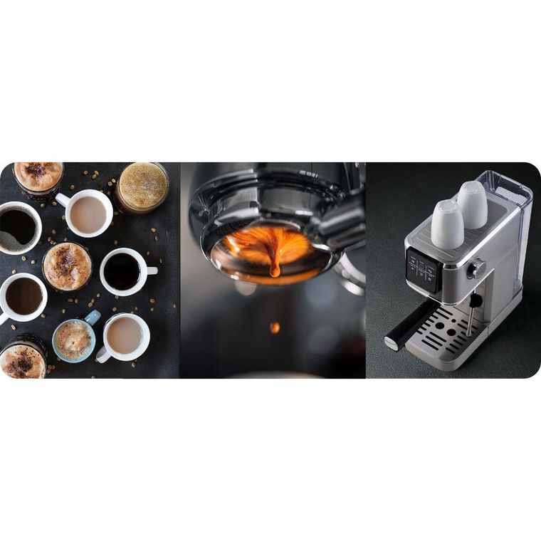 Berdsen, ekspres do kawy kolbowy, 20 bar, srebrny, BD-770