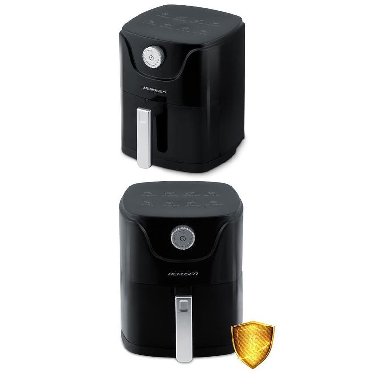 Berdsen, frytkownica beztłuszczowa, air fryer, czarny, 2,5l, BD-654