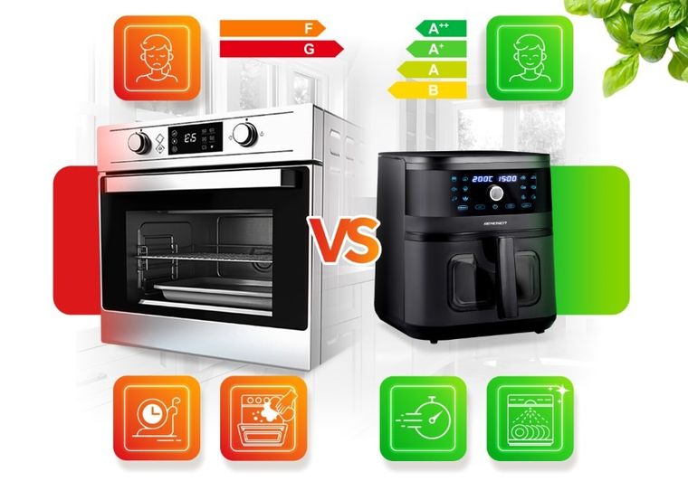 Berdsen, frytkownica beztłuszczowa, air fryer, czarny, BD-661