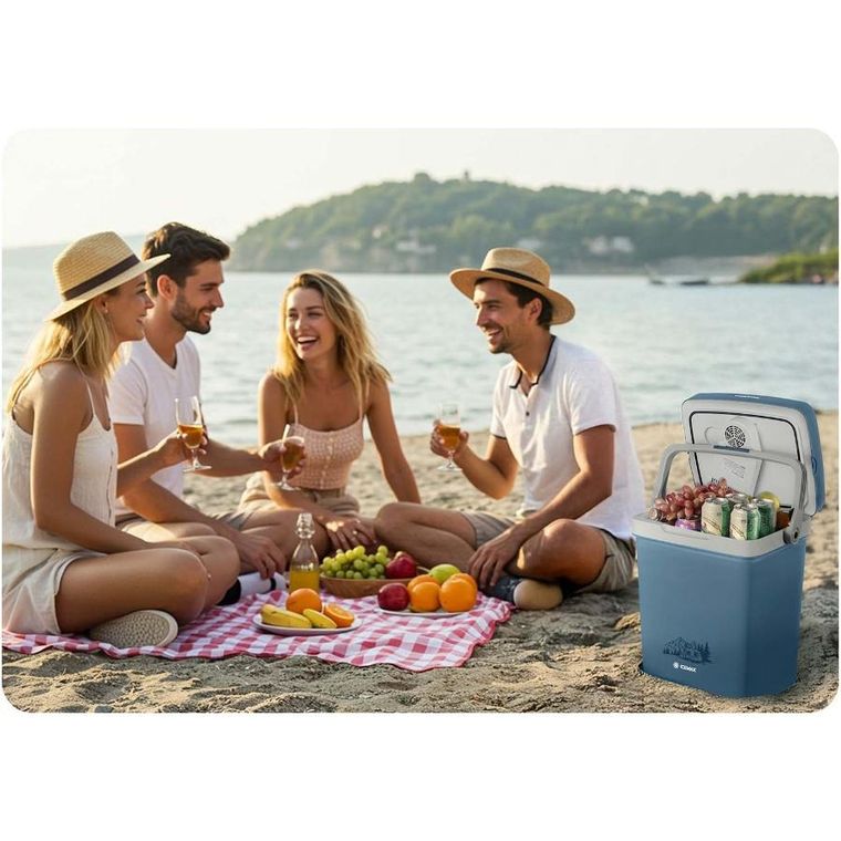 Berdsen, Icemax, lodówka turystyczna, tryb ECO, 26l, niebieska