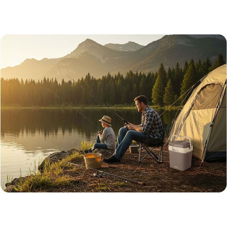 Berdsen, Icemax, lodówka turystyczna, tryb Eco, ciemno-szara, 29l