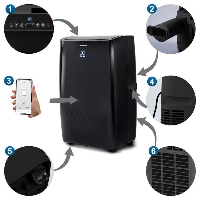 Berdsen, klimatyzator przenośny, 14000 BTU, BD-581