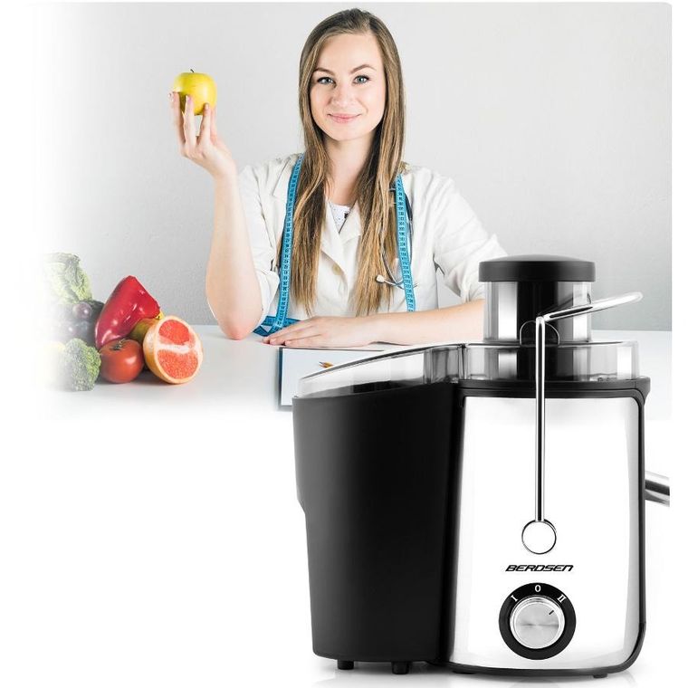 Berdsen, sokowirówka 600W, czarna, BD-750