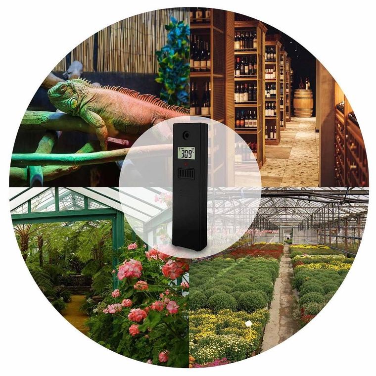 Berdsen, stacja pogodowa z czujnikiem wiatru i deszczu BD-914 czarna