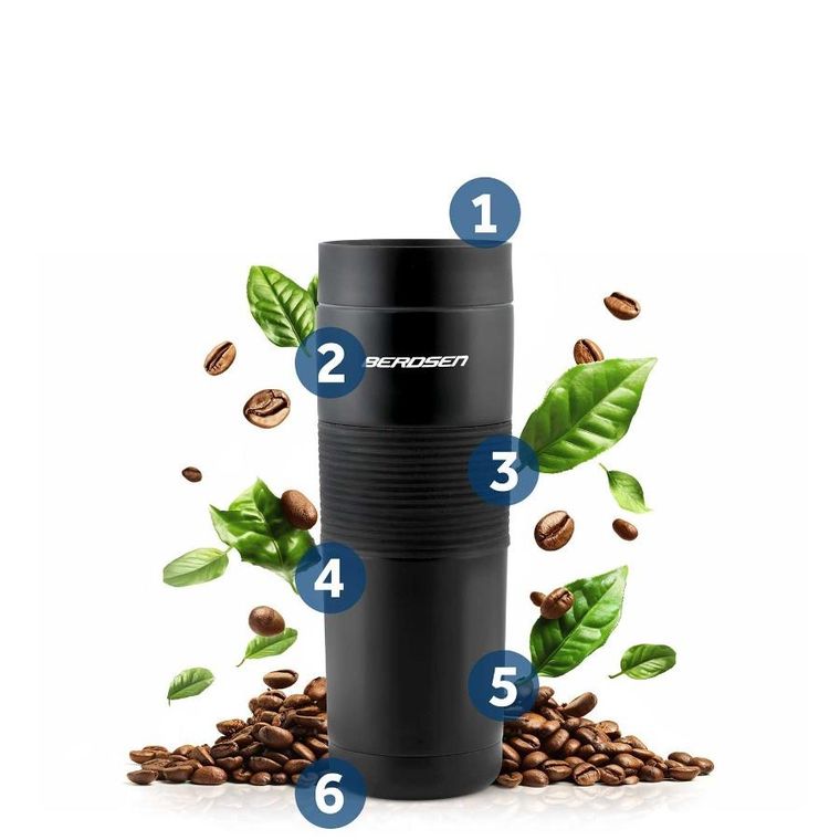 Berdsen, termos próżniowy, czarny, 590 ml