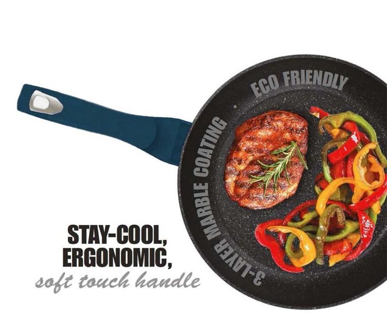 Berlinger Haus, Aquamarine, zestaw: garnki z pokrywą + patelnie + akcesoria, 22 elementy