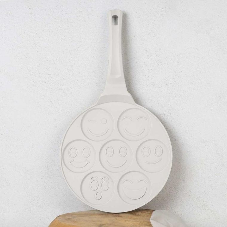 Berlinger Haus, Sahara, patelnia tytanowa do placuszków emoji, 26 cm