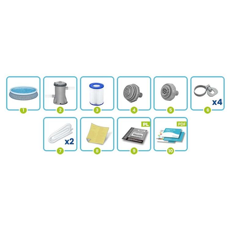 Bestway, basen ogrodowy, rozporowy, 9w1, 457-84 cm