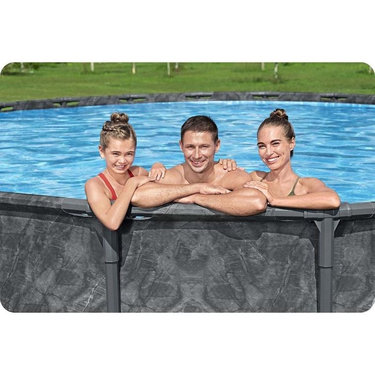 Bestway, basen ogrodowy, stelażowy, zestaw 11w1, 549-132 cm