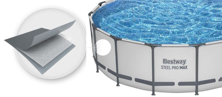 Bestway, basen stelażowy z pompą filtrującą i akcesoriami, okrągły, 122-457cm, zestaw 18w1