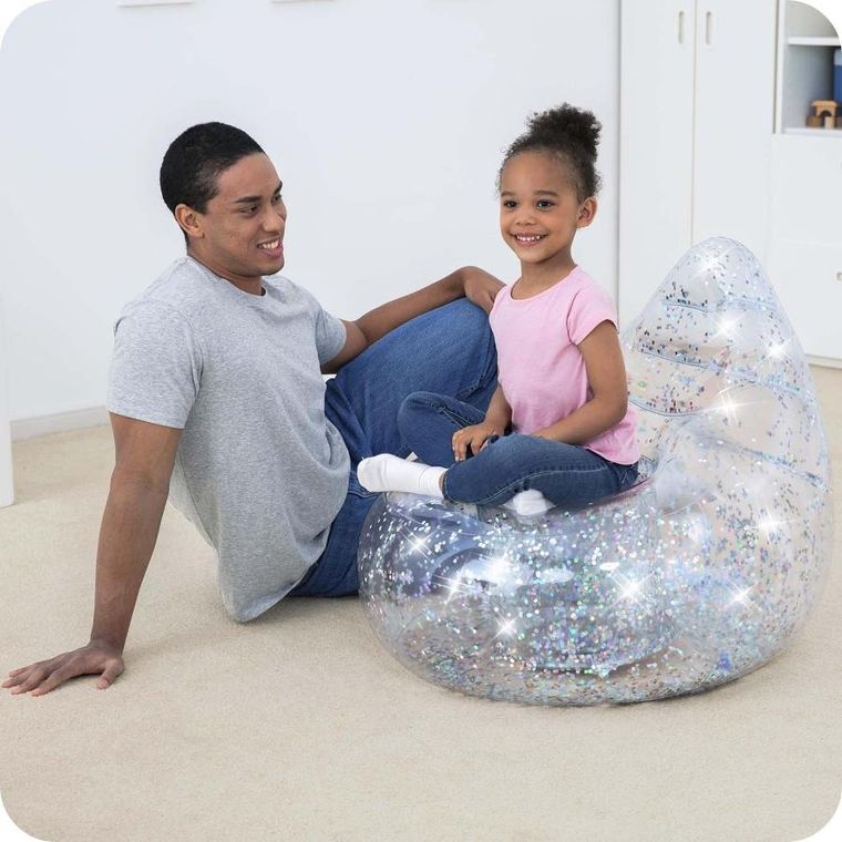 Bestway, fotel dmuchany, brokat