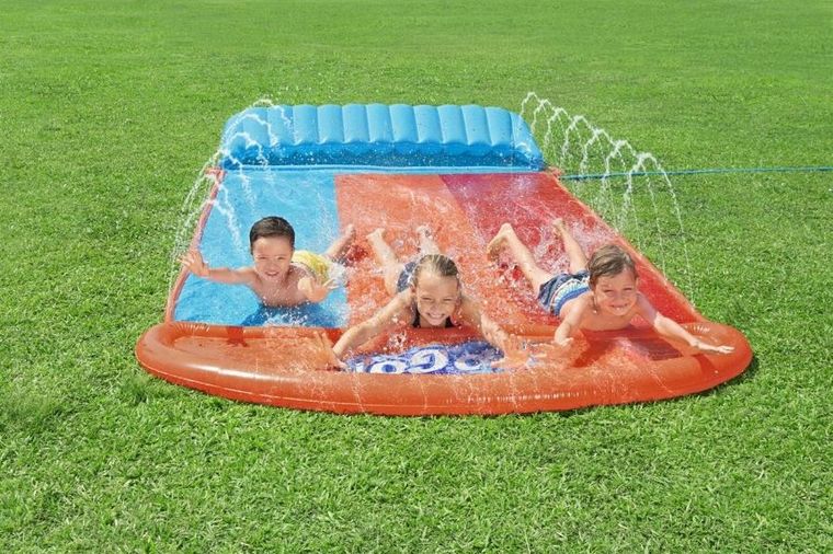 Bestway, H2oGo!, ślizgawka potrójna, tsunami z rampą, 4.88 m