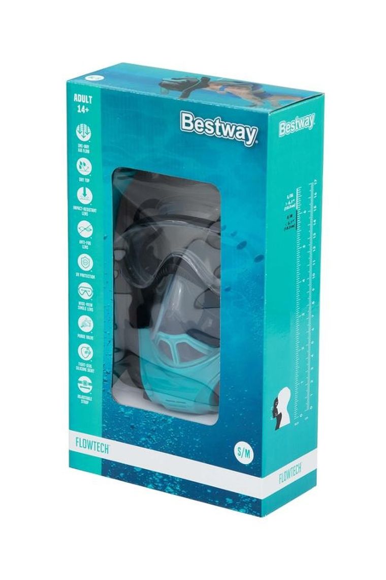 Bestway, maska do nurkowania, pełnotwarzowa, maska ​​do snorkelingu, S/M