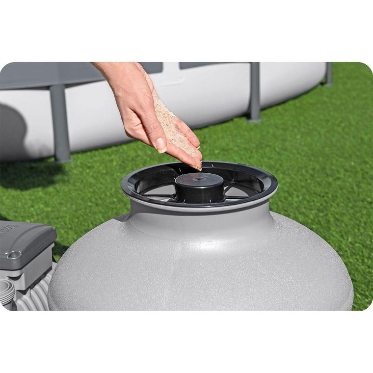 Bestway, pompa piaskowa, 11355 l/h + piasek, 50 kg