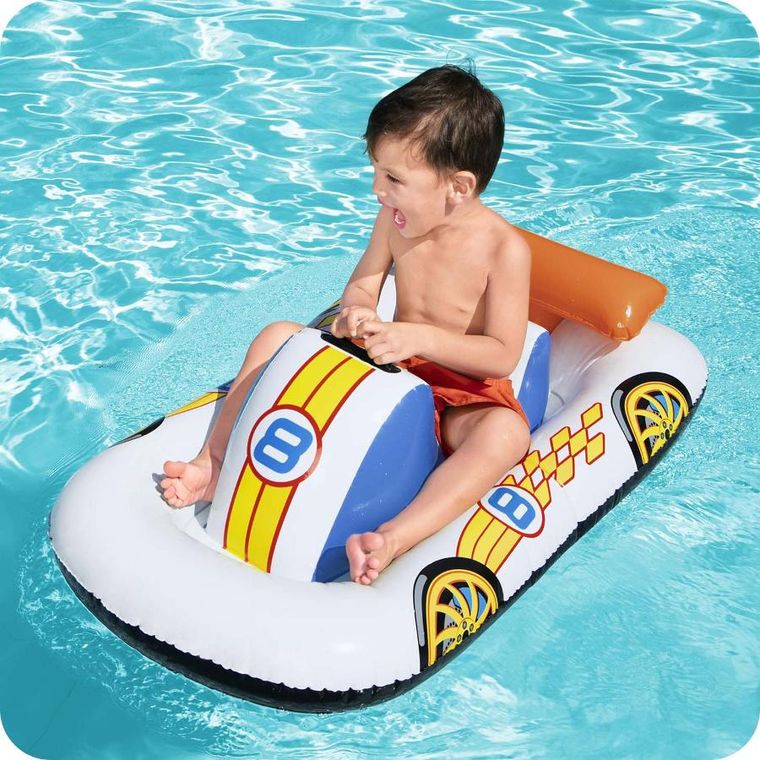 Bestway, pontonik dla dzieci, samochód wyścigowy