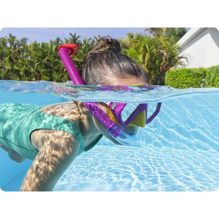 Bestway, zestaw do nurkowania, różowy