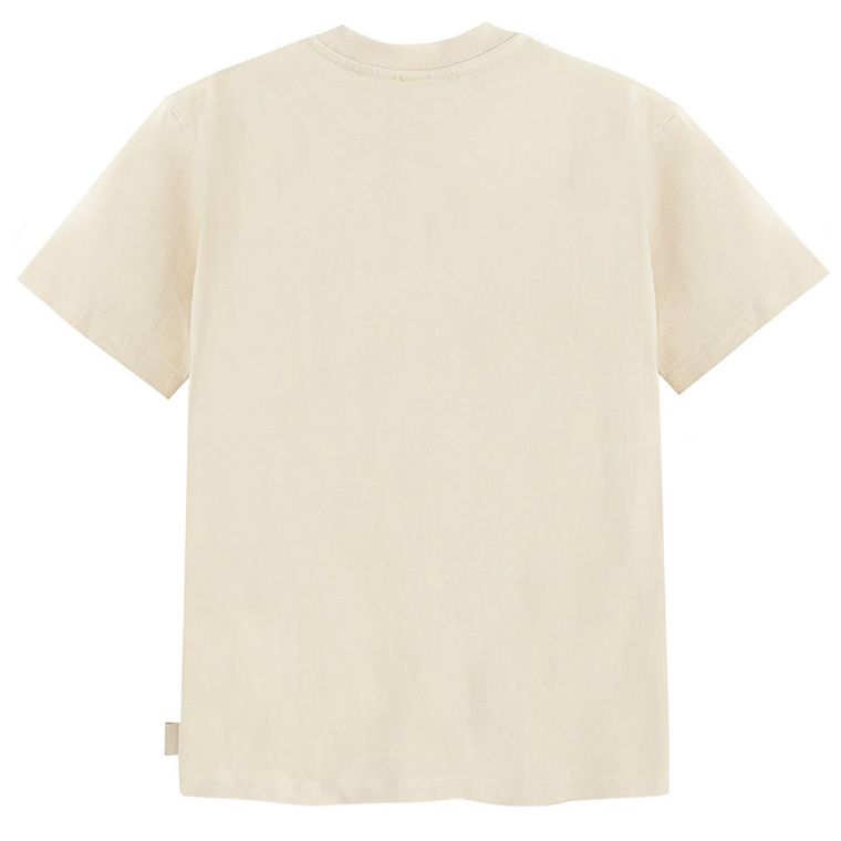Beżowy t-shirt o kroju relaxed NOWEAR