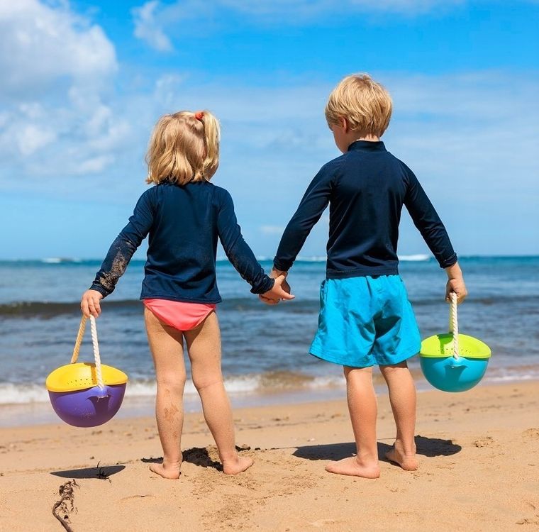 Bibio, wiaderko do piasku z sitkiem, fiolet