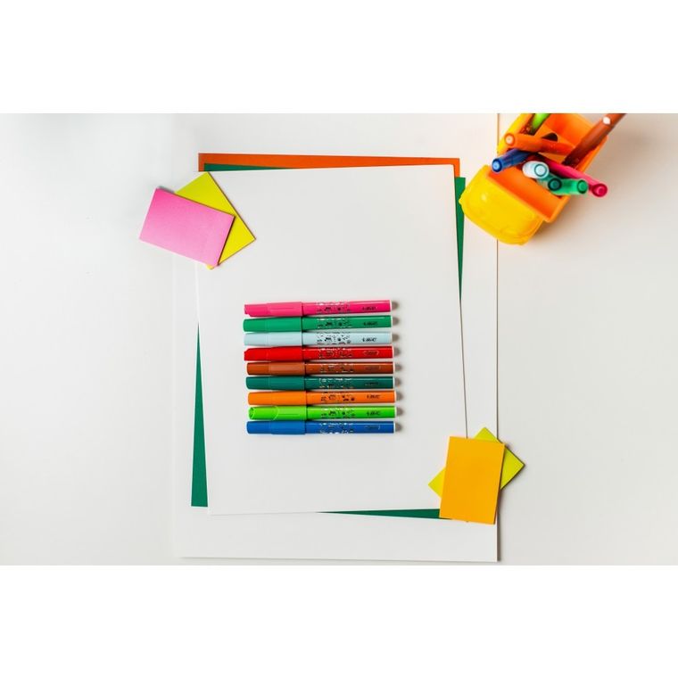 Bic, Kids, Visacolor XL, flamastry, 12 kolorów