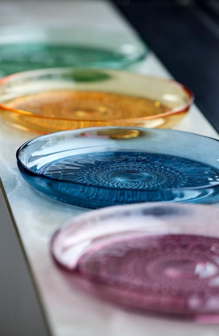 Bitz, Kusintha, talerz, amber, 18 cm