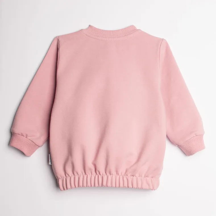 Bluza dziewczęca, rozpinana, różowa, Nicol