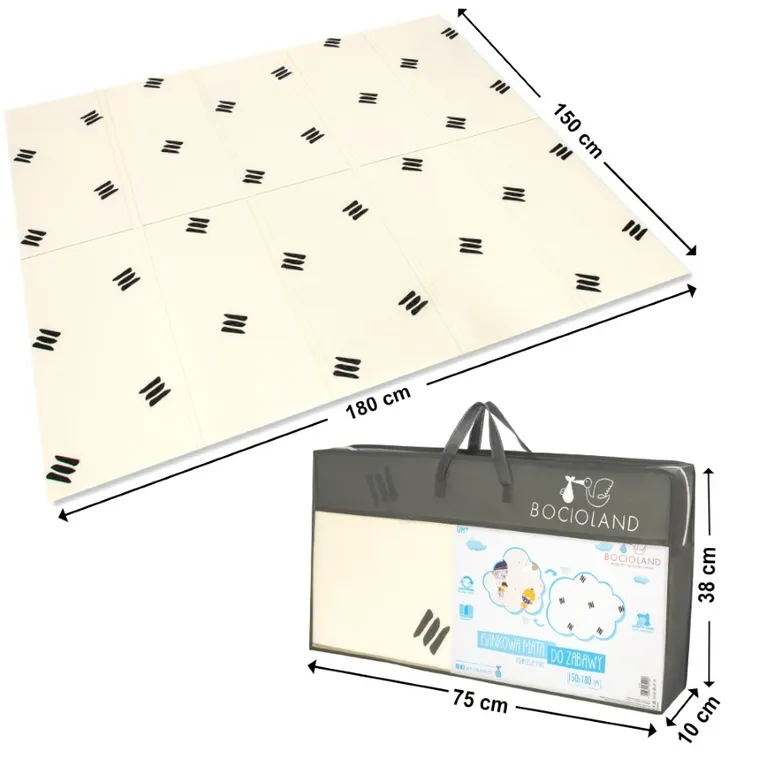 Bocioland, Balony, składana mata piankowa, 150-180 cm