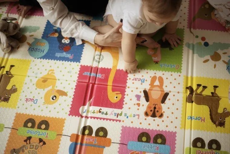 Bocioland, Happy Day, mata piankowa, składana, 150-200 cm