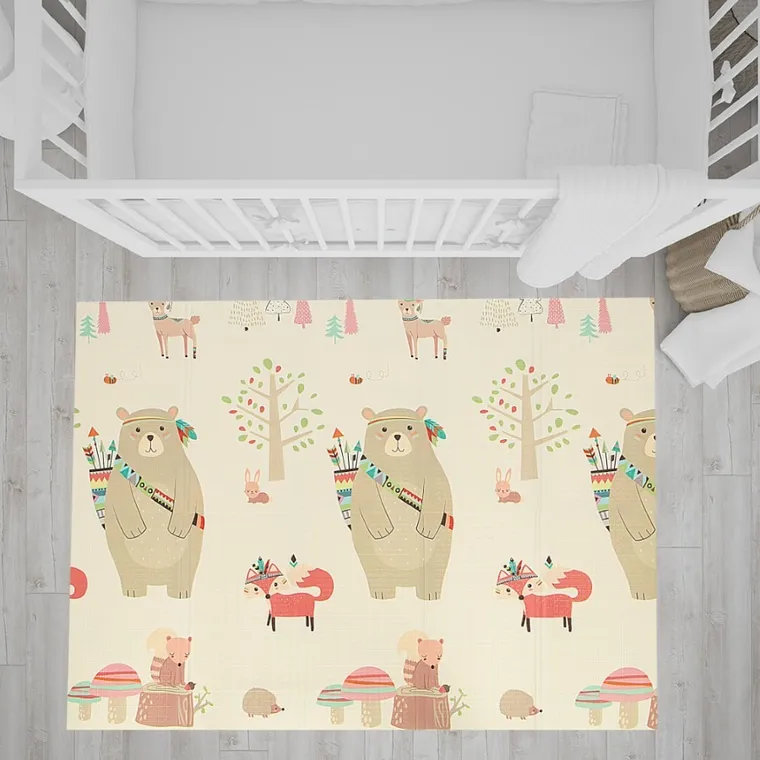 Bocioland, Panda, składana mata piankowa, 150-180 cm