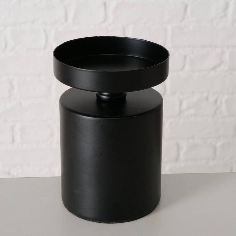 Boltze Home, świeczniki na stół na grube świece, Meril, 3 szt., Ø 7, 5 cm