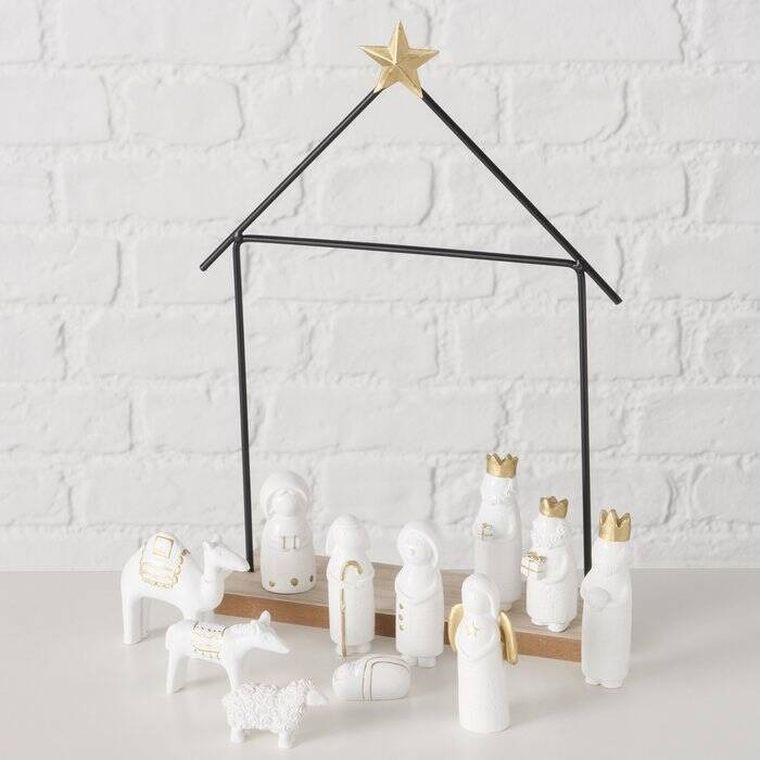 Boltze Xmas, Natos, minimalistyczna szopka bożonarodzeniowa, 11 figurek