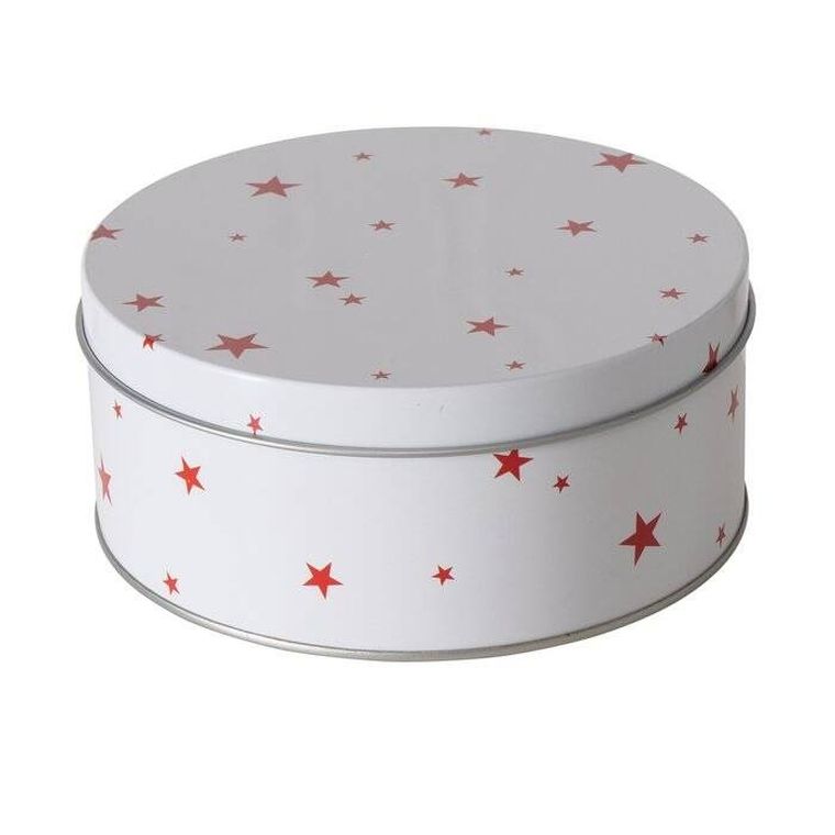 Boltze Xmas, Sterny, zestaw trzech puszek do przechowywania, średnica 13,5-20 cm