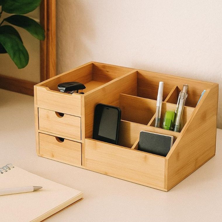 Boximo, Sola, bambusowy organizer z szaufladami