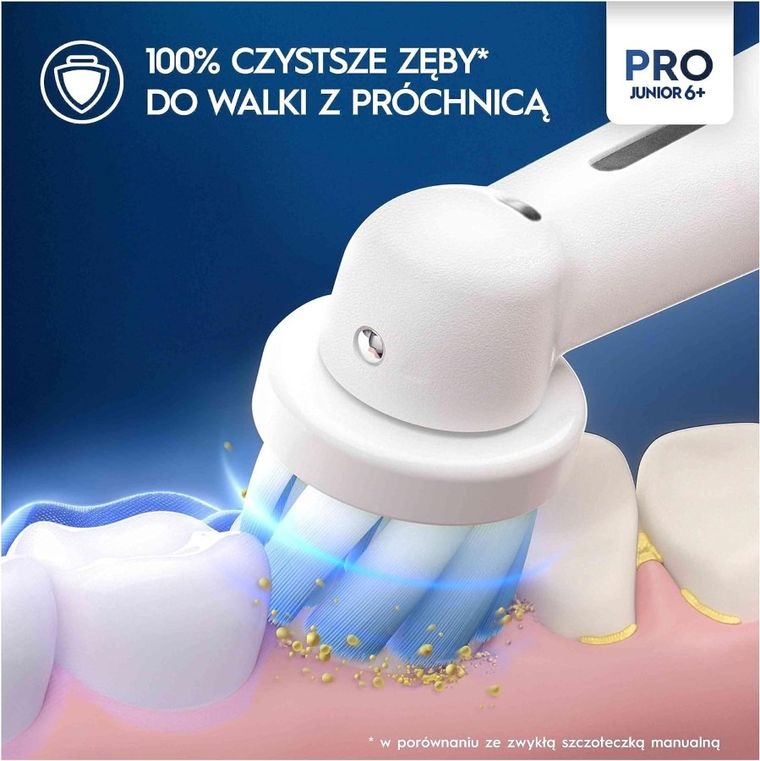 Braun, Oral-B, Junior Pro, szczoteczka elektryczna, zielona