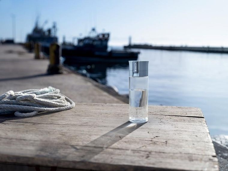 Brita, butelka filtrująca, Vital pastelowy błękit, 2 dyski