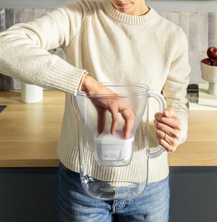 Brita, Style Essential, dzbanek filtrujący, XL, biały + MX Pro Pure Performance, filtr