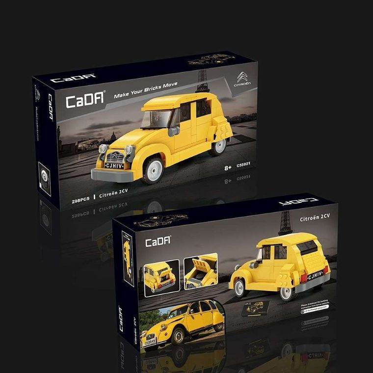 Cada, Citroen 2CV, klocki konstrukcyjne, pojazd, 298 elementów