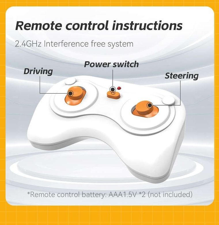 Cada, Fantasma Race Car, pojazd zdalnie sterowany, Dual Mode, biały, 1:20, 22 cm, 322 elementy