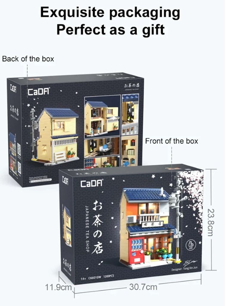 Cada, Japońska Herbaciarnia, klocki konstrukcyjne, 1200 elementów