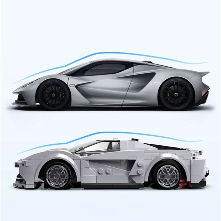 Cada, Lotus Evija, klocki konstrukcyjne, pojazd zdalnie sterowany, 308 elementów